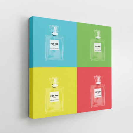 Tableau flacon de parfum Pop Art