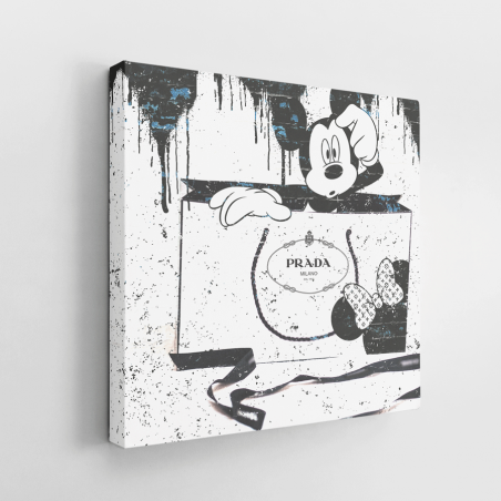 Tableau Mickey sac noir prada