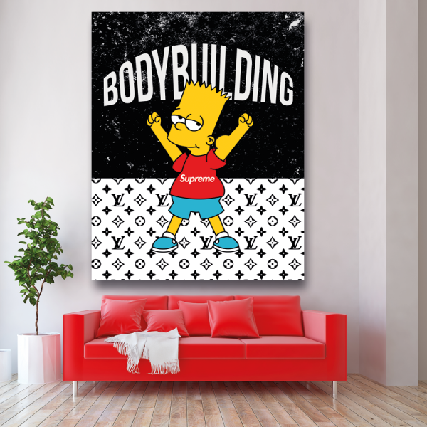 Tableau Simpson noir et blanc supreme 2
