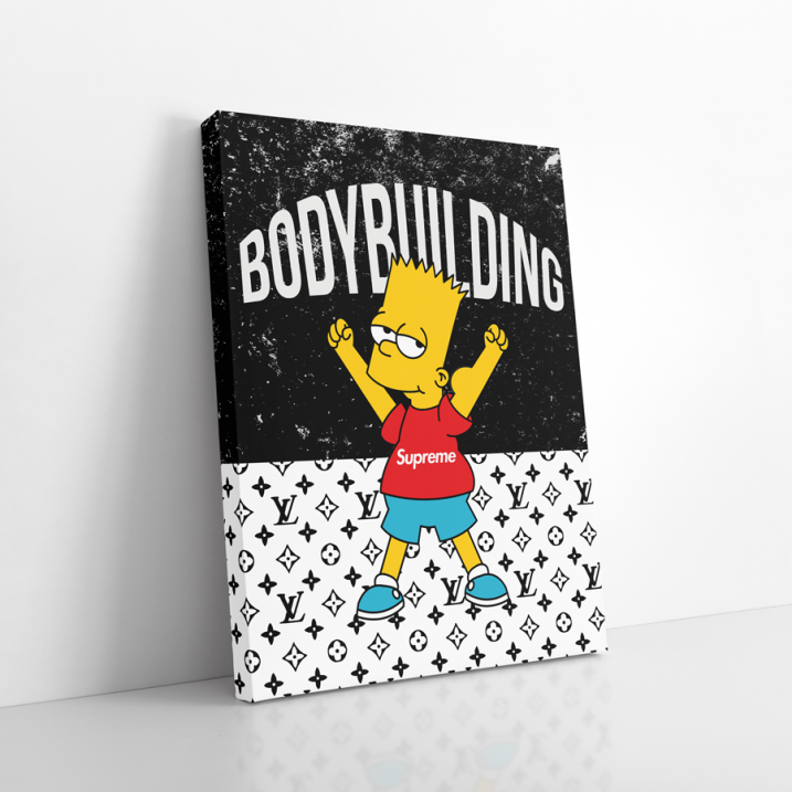 Tableau Simpson noir et blanc supreme