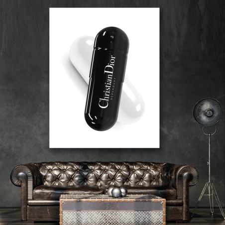 Tableau Capsule Dior noir et blanc - Tableau PopArt
