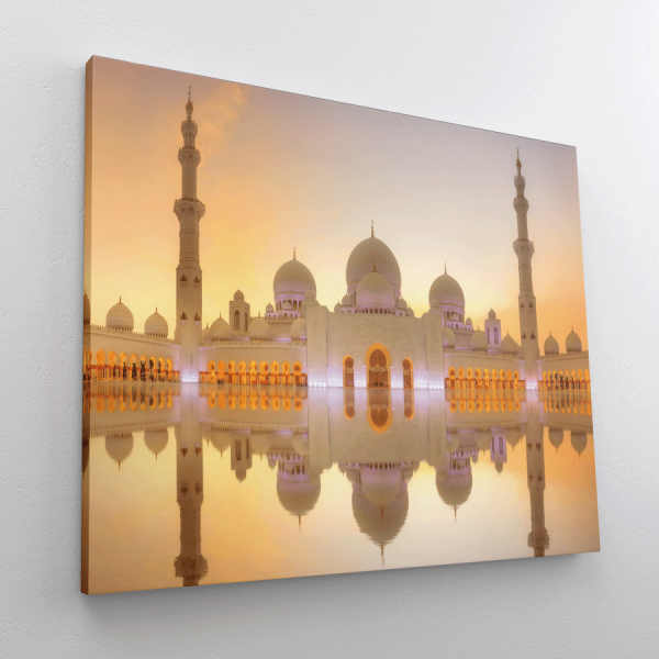Tableau Mosquée blanche Abu Dhabi