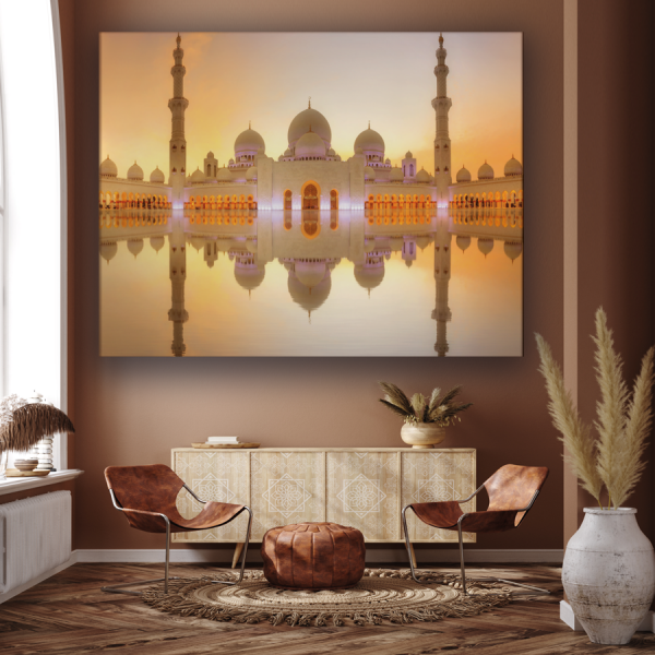 Tableau Mosquée blanche Abu Dhabi 2