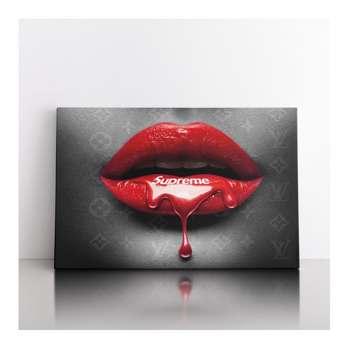 Tableau Supreme Bouche - Tableau PopArt