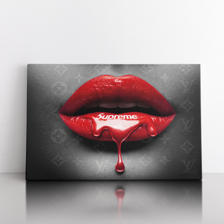 Tableau Supreme Bouche - Tableau PopArt