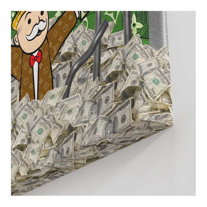Tableau Vuitton Cartoon Dollars - Tableau PopArt
