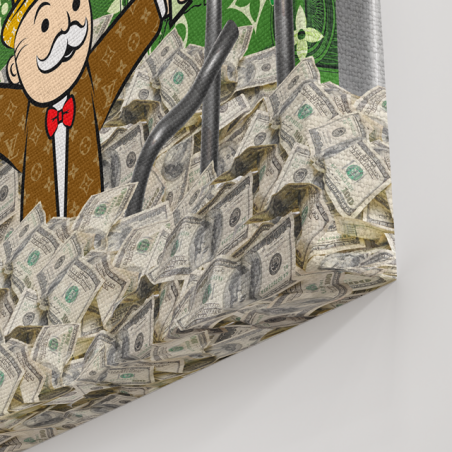 Tableau Vuitton Cartoon Dollars - Tableau PopArt
