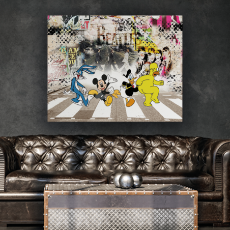 Tableau Beatles Cartoons - Tableau PopArt