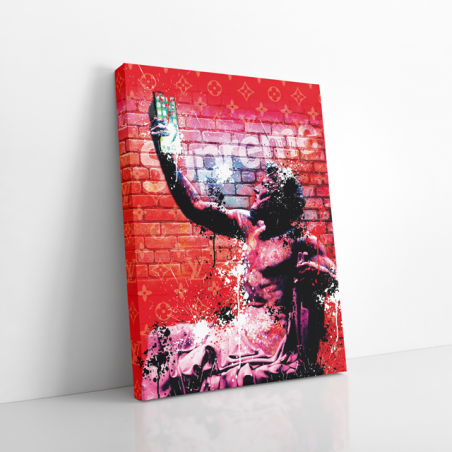 Tableau Supreme Iphone Statue Marques - Tableau PopArt Tableau Supreme Iphone Statue Marques - Tableau PopArt