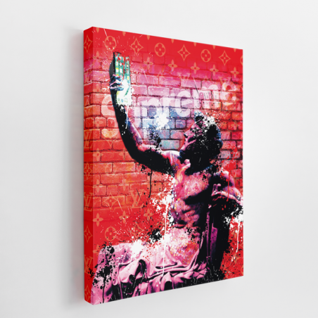 Tableau Supreme Iphone Statue Marques - Tableau PopArt Tableau Supreme Iphone Statue Marques - Tableau PopArt