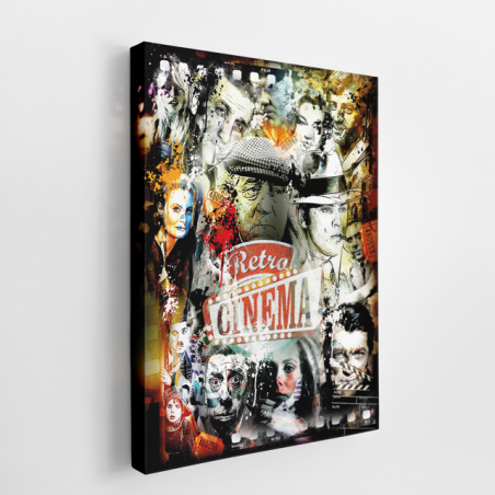 Tableau Rétro Cinema Gabin Icones - Tableau PopArt
