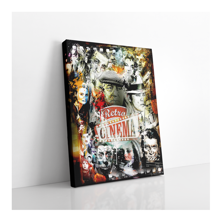 Tableau Rétro Cinema Gabin Icones - Tableau PopArt