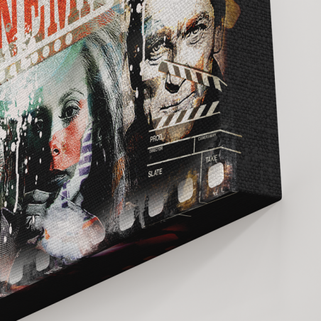 Tableau Rétro Cinema Gabin Icones - Tableau PopArt