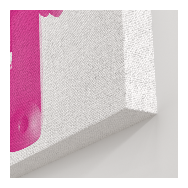 Tableau Ours Légo rose Dior - Tableau PopArt