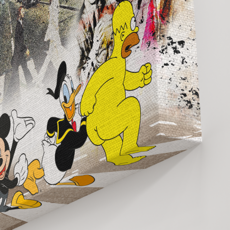 Tableau Beatles Cartoons - Tableau PopArt