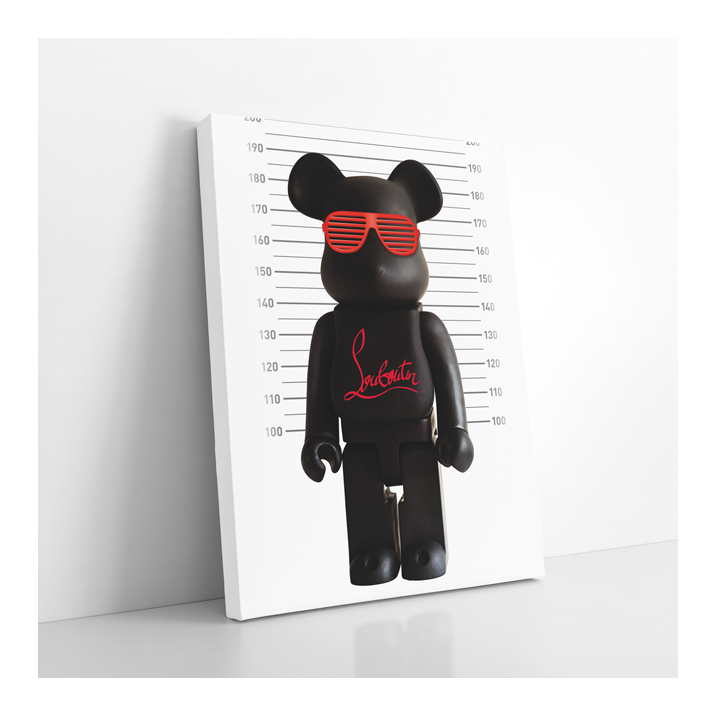 Tableau Lego Ours noir Louboutin - Tableau PopArt
