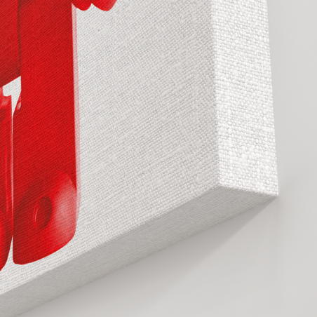 Tableau Lego Ours McDO rouge et jaune - Tableau PopArt