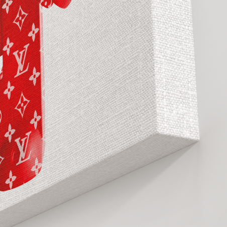 Tableau Lego rouge Supreme Vuitton - Tableau PopArt