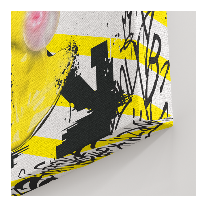 Tableau Statue bulle de chewing gum - Tableau PopArt