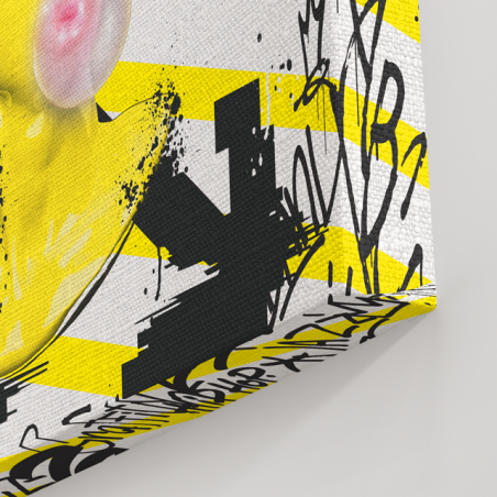 Tableau Statue bulle de chewing gum - Tableau PopArt