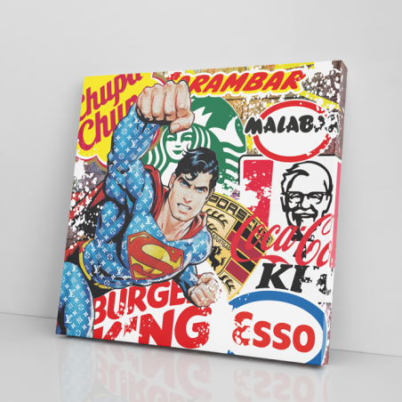 Tableau superman marques - Tableau PopArt