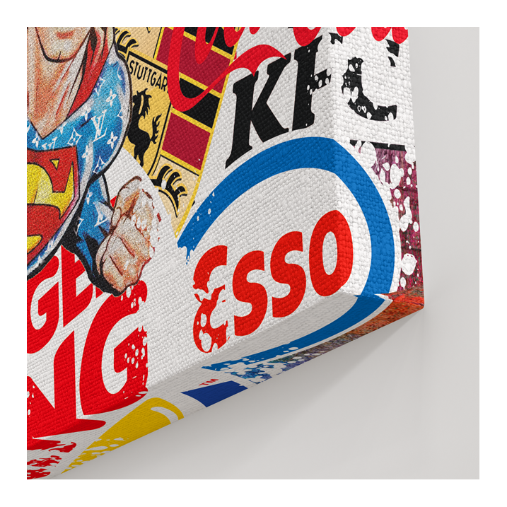Tableau superman marques - Tableau PopArt
