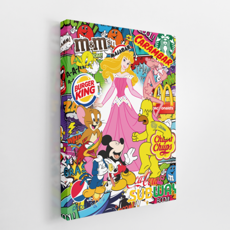 Tableau Cartoon Disney Luxe - Tableau PopArt