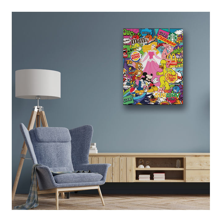 Tableau Cartoon Disney Luxe - Tableau PopArt