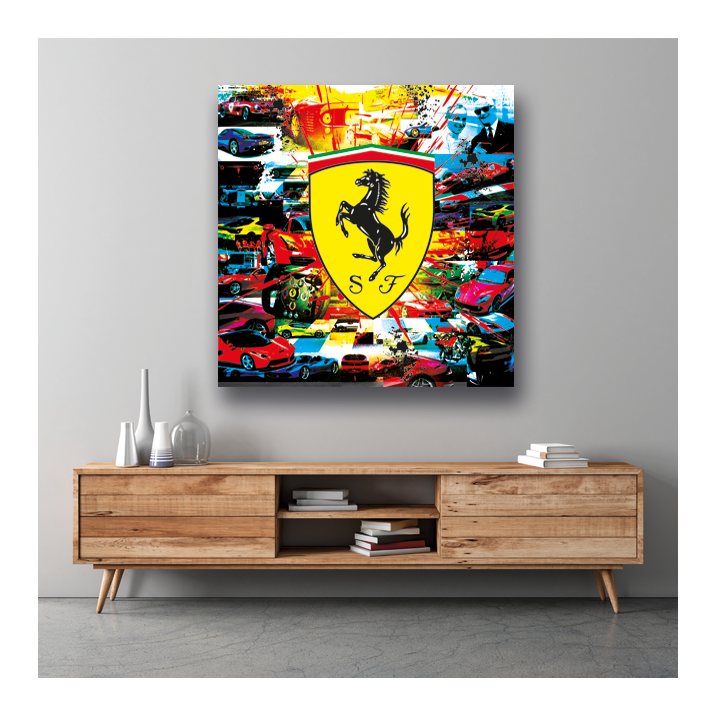 Tableau Sport Ferrari - Tableau PopArt Tableau Sport Ferrari - Tableau PopArt