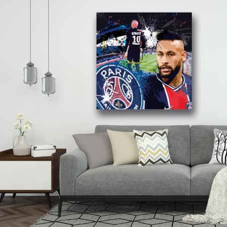Tableau PSG Neymar - Tableau PopArt