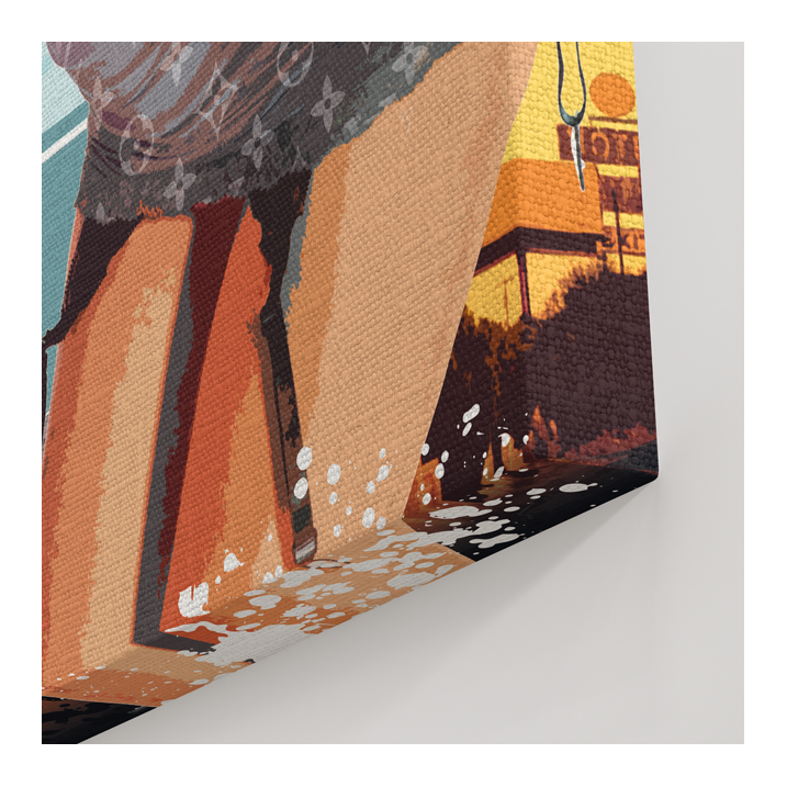 Tableau Vintage icones US luxe - Tableau PopArt