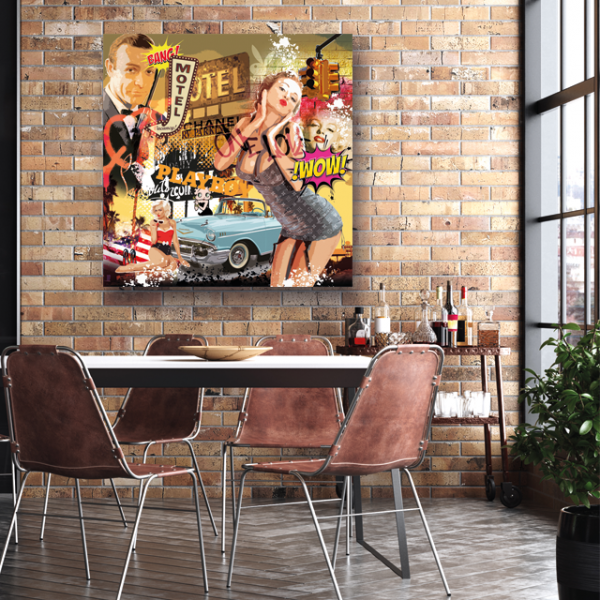 Tableau Vintage icones US luxe - Tableau PopArt 2