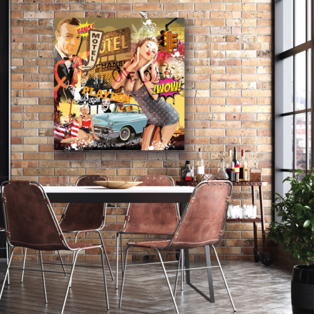Tableau Vintage icones US luxe - Tableau PopArt