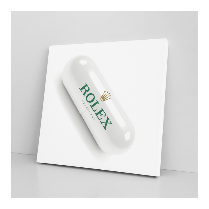 Tableau Capsule Rolex blanche - Tableau PopArt