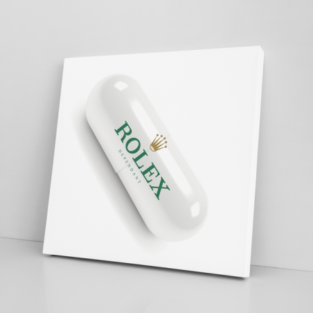 Tableau Capsule Rolex blanche - Tableau PopArt