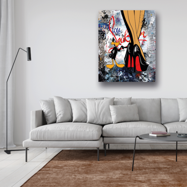 Tableau Chaussures Louboutin Cartoon - Tableau PopArt 2