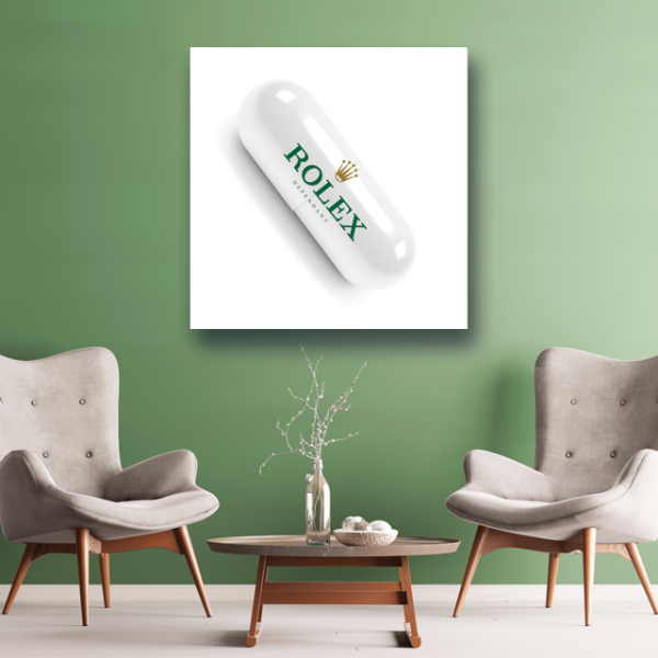 Tableau Capsule Rolex blanche - Tableau PopArt 2