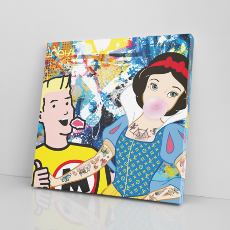 Tableau Blanche-Neige Malabar - Tableau PopArt Tableau Blanche-Neige Malabar - Tableau PopArt