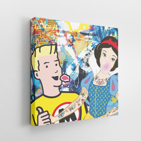 Tableau Blanche-Neige Malabar - Tableau PopArt Tableau Blanche-Neige Malabar - Tableau PopArt
