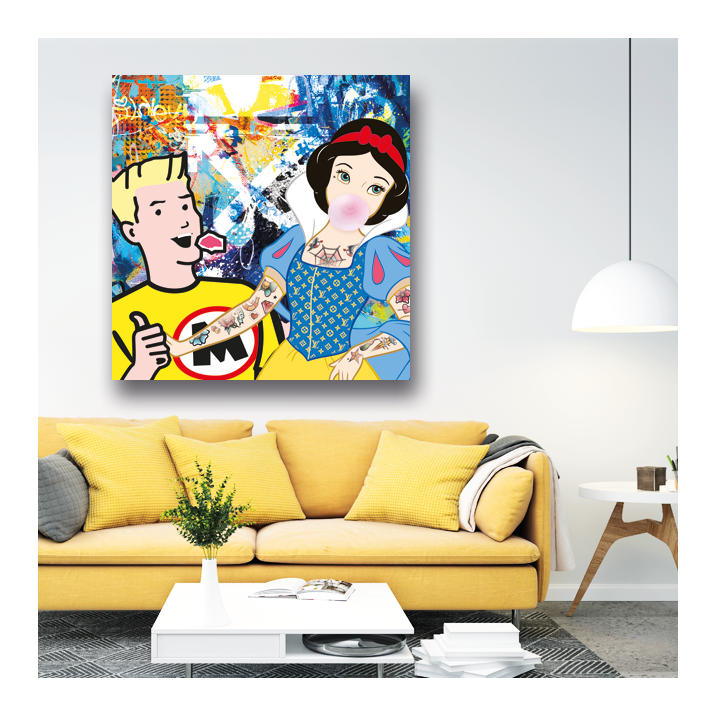 Tableau Blanche-Neige Pop Art