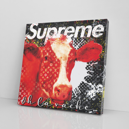 Tableau Supreme vache - Tableau PopArt