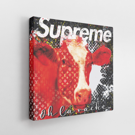 Tableau Supreme vache - Tableau PopArt