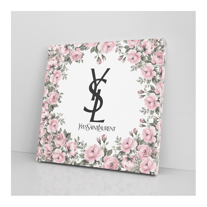 Tableau roses YSL Yves Saint-Laurent - Tableau PopArt