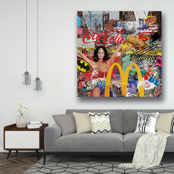 Tableau Wonder Woman luxe - Tableau PopArt 2