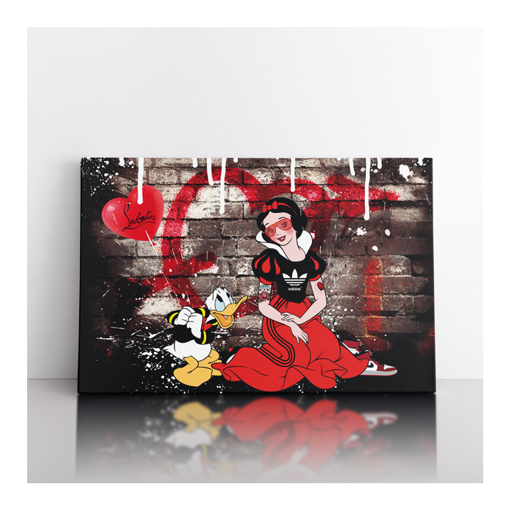 Tableau Blanche Neige Donald Louboutin - Tableau PopArt