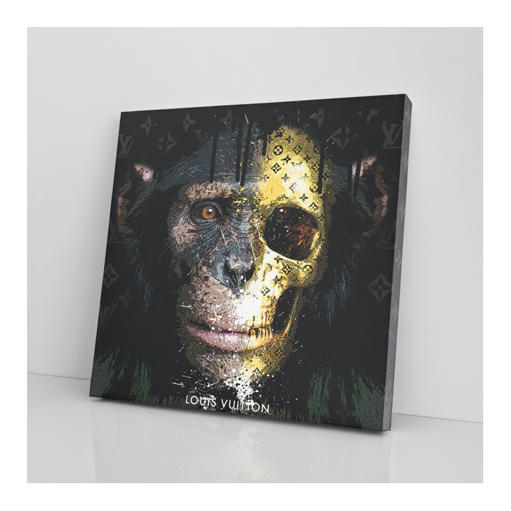 Une déco originale avec un tableau Pop Art Chimpanzé Vuitton