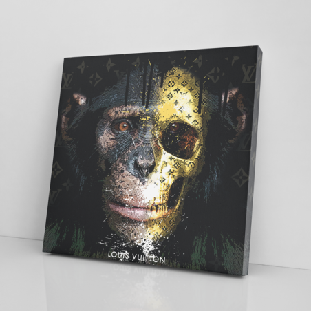 Une déco originale avec un tableau Pop Art Chimpanzé Vuitton
