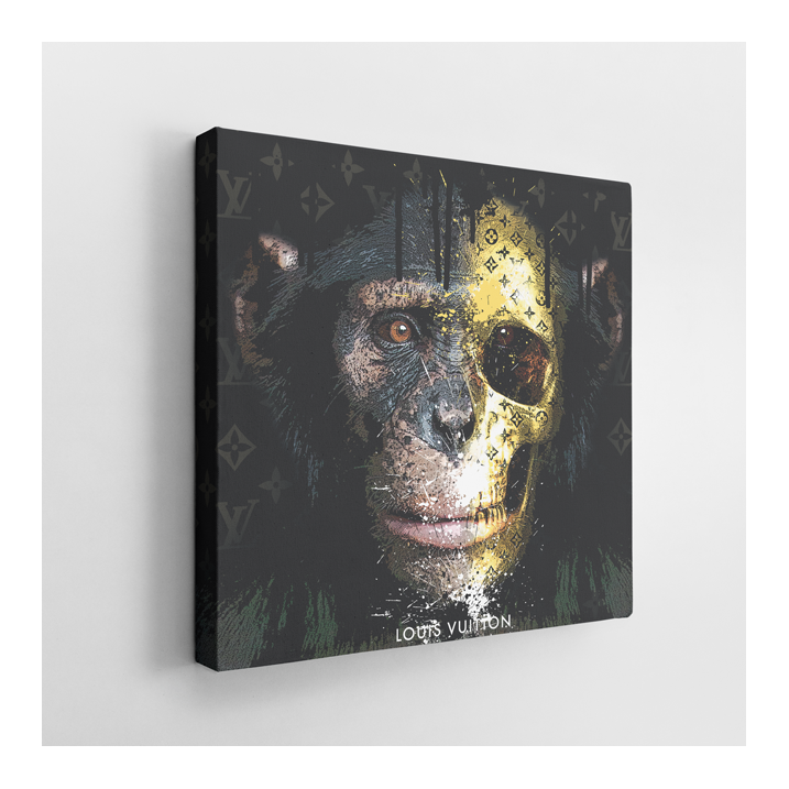 Tableau Pop Art Chimpanzé Vuitton