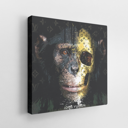 Tableau Pop Art Chimpanzé Vuitton