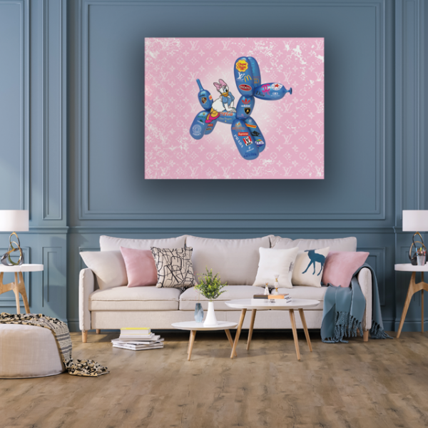 Tableau Daisy Luxe bleu - Tableau PopArt 2